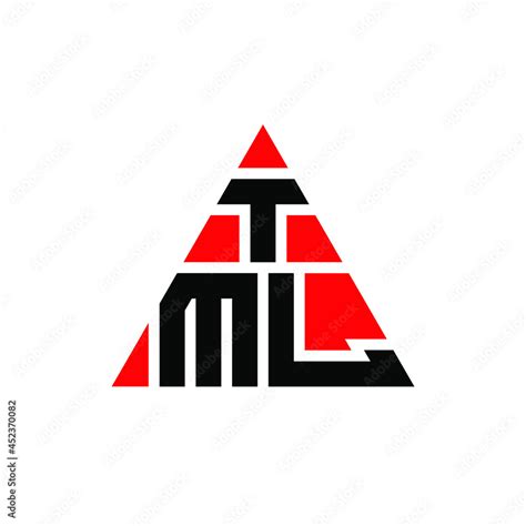 Tml Triangle Letter Logo Design With Triangle Shape Tml Triangle Logo