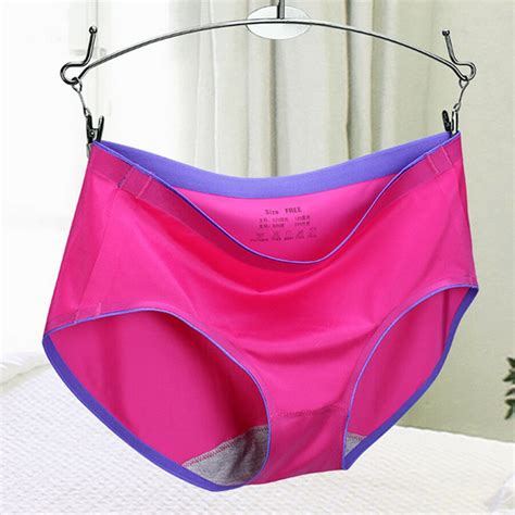 Female Seamless Panties Mid Waist Ultra Thin Solid Color Breathable Comfort Traceless Sexy