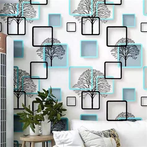 Home Decoration Bedroom Waterproof 3d Adhesive Pvc Wallpaper Stickers