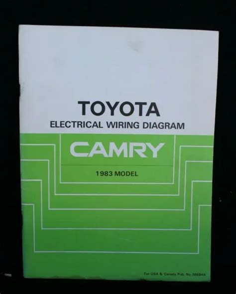 1983 Toyota Camry Electrical Wiring Diagram Manual Oem Book Almost New