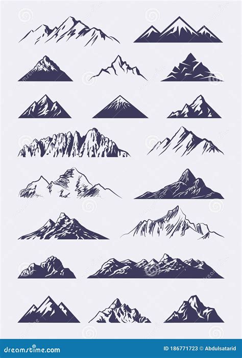 Mountain Ranges Illustration 5526910