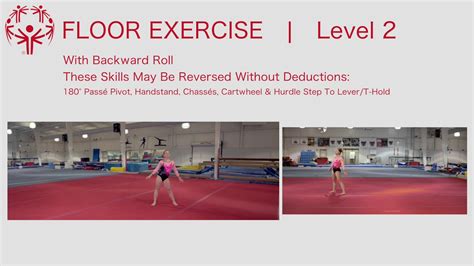 Level 2 Gymnastics Floor Routine With Words Two Birds Home