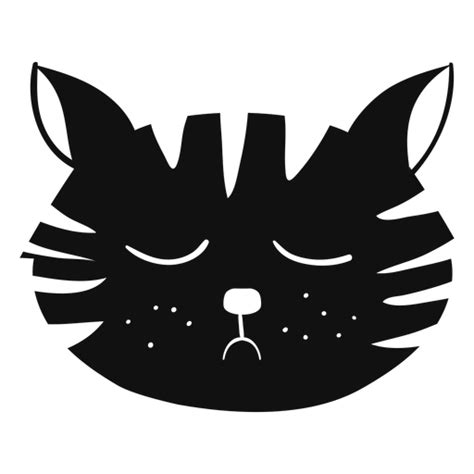 Sad Cat Hand Drawn Avatar Transparent Png And Svg Vector File