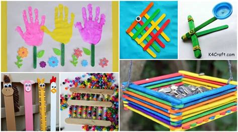 20 Easy Popsicle Stick Crafts And Activities For Kids • K4 Craft