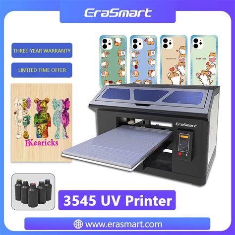 Erasmart 3545 Flatbed Printer Phone Case Printing Machine Make Sticker