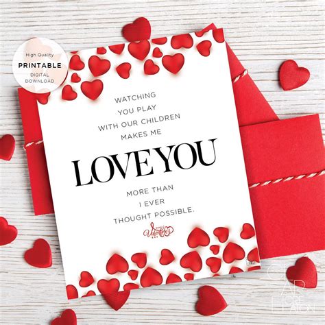 Printable Valentines Day Letter Love Letter Valentines Anniversary