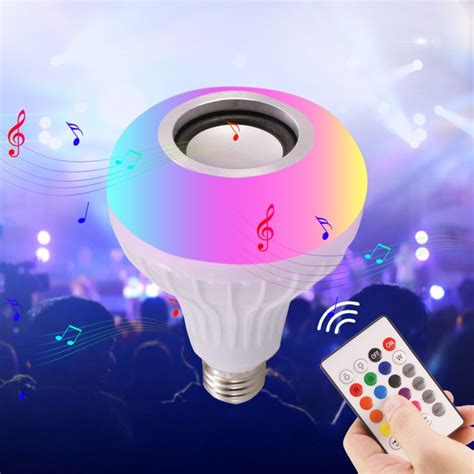 Led Light Bulb Smart Bluetooth Music 220v Led Colorful Bluetooth