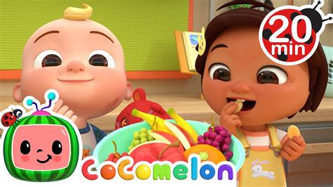 Yes Yes Fruit Song 20 Min Loop Cocomelon Nursery Rhymes With Nina