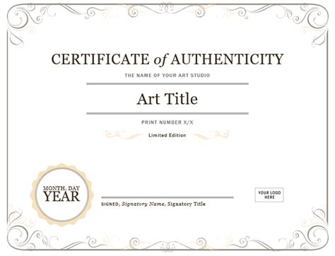 How To Use A Certificate Of Authenticity For Your Art Business How To
