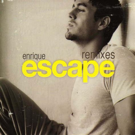 Carátula Frontal De Enrique Iglesias Escape Remixes Cd Single