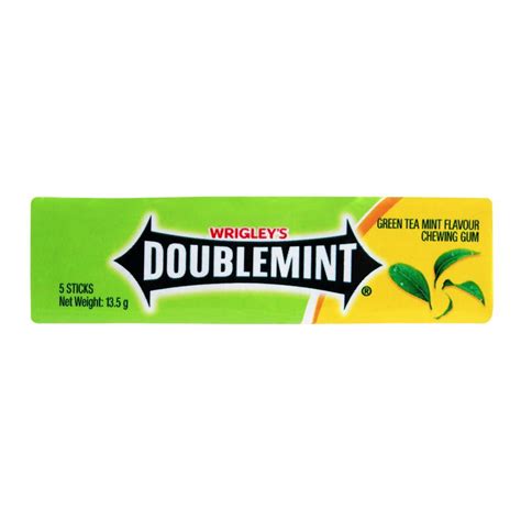 order wrigley s doublemint chewing gum green tea mint flavor 5 sticks online at special price