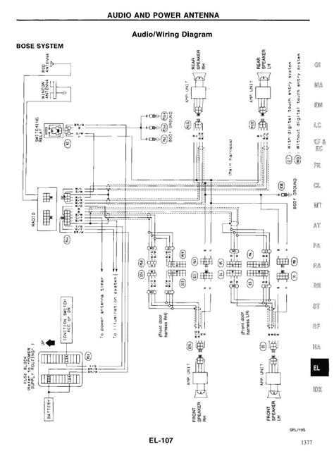 Test your speakers, you can use 9v battery and find out which wire for which speaker, connect them one by one. 1998 Nissan Frontier Wiring Diagram - Wiring Diagram Schemas
