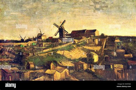 Vincent Van Gogh Montmartre La Carri Re Et Les Moulins Vent