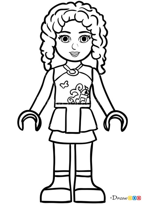 Lego Friends Coloring Pages Andrea Lego Coloring Images And Photos Finder