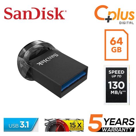 Sandisk Ultra Fit Flash Drive 64gb 130mbs Usb 31
