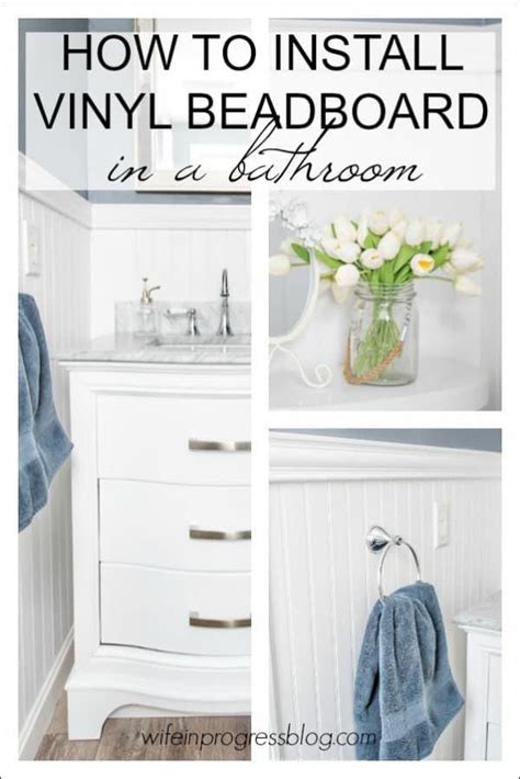 We have had great success with. Adding beadboard to your bathroom is a great DIY to hide ...