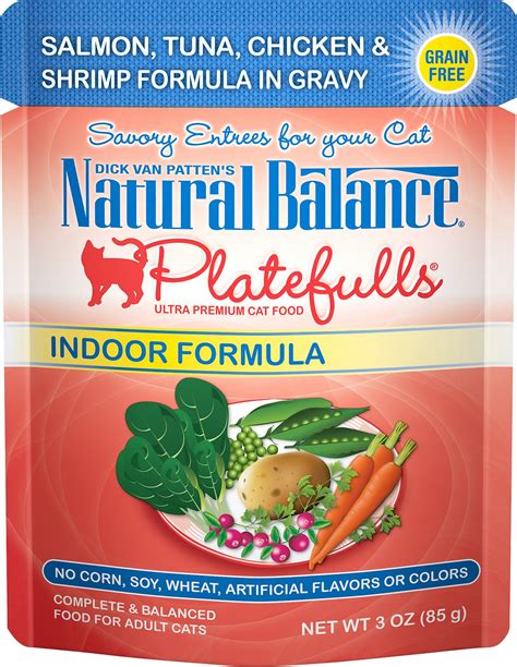 It is your choice, but wet food is optimal. Natural Balance Platefulls Indoor Formula Salmon, Tuna ...