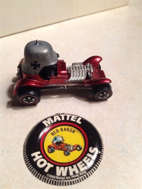 Vintage 1969 Hot Wheels Redline Red Baron Diecast Car Hong Kong Hk