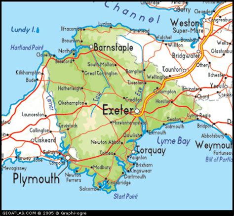 Cornwall Karte