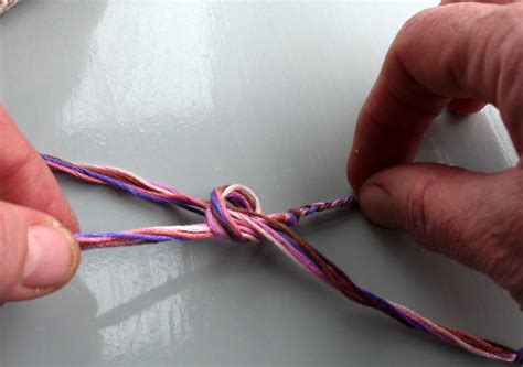 This bracelet is totally adjustable and can fit just about every wrist, depending on how much cord or string you use. How to Make a Friendship Bracelet with a Simple Sliding ...