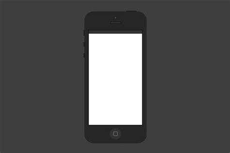 Minimal Black Iphone 5 Psd Template ~ Product Mockups ~ Creative Market