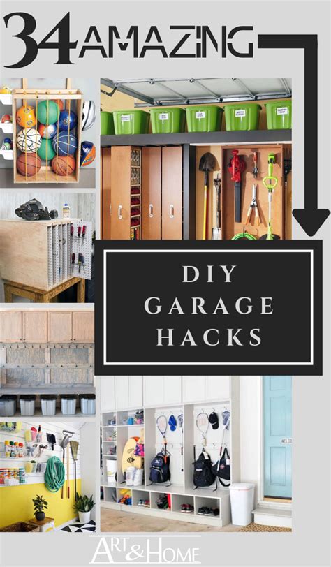 34 DIY Garage Organization Hacks | Diy garage, Garage ...