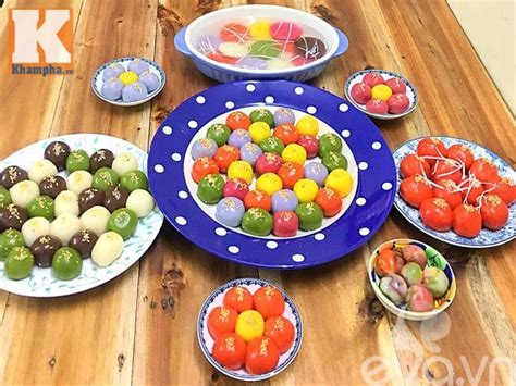 Cách làm bánh trôi ngon. Cách làm bánh trôi bảy sắc rực rỡ cho Tết Hàn thực ...