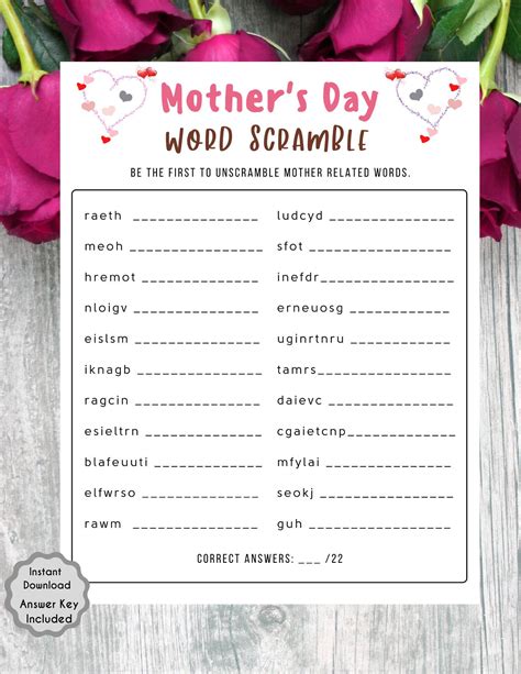 10 Mothers Day Game Bundle Mothers Day Game For Etsy In 2021 Mothers Day Games Mothers