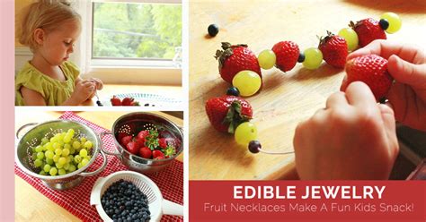 Edible Jewelry Fruit Necklaces Make A Fun Kids Snack Fun Snacks For