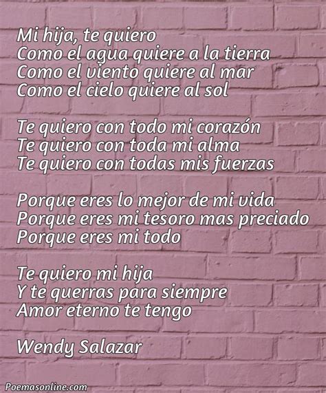 Cinco Poemas Bonito Para Mi Hija Poemas Online