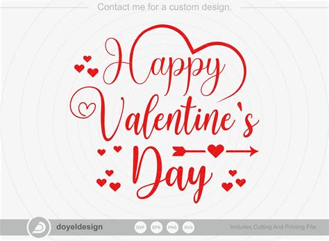Happy valentine's day SVG, T-shirt Design - ETC Craft Marketplace