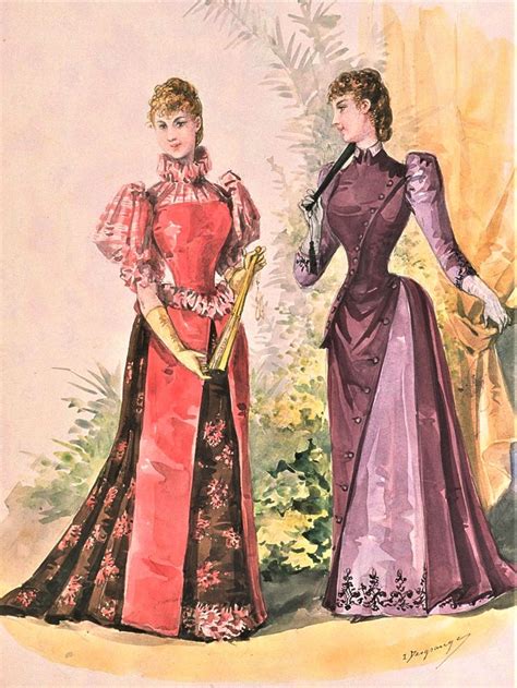 La Mode Illustree 1890 Gilded Age Fashion Victorian Era Fashion