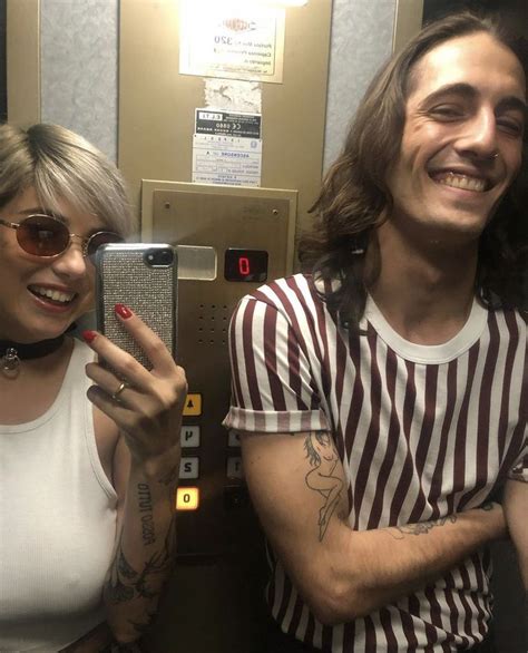 Damiano David And Giorgia Soleri Mirror Selfie