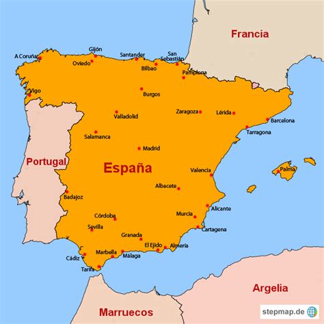 Sintético 95 Foto Mapa De España Con Nombres De Ciudades Mirada Tensa