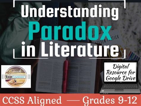 Understanding Paradox In Literature Teaching Resources