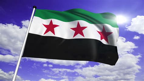 Flag Of Syria Syrian National Stock Footage Video 100 Royalty Free