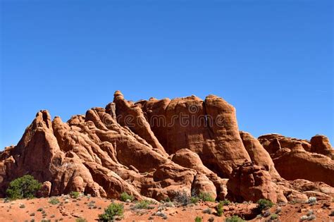 Red Rocks Blue Skies In Utah Stock Photo Image Of Desert Erosion