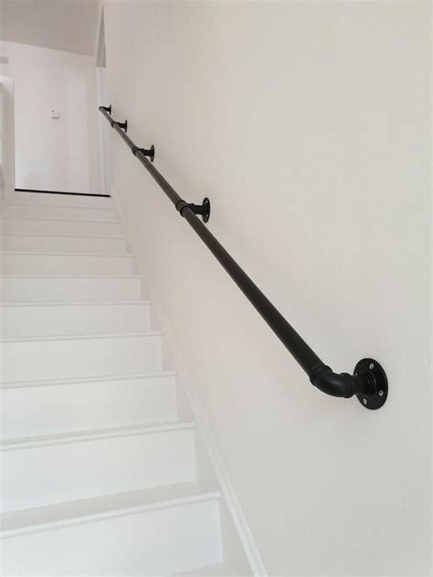 Stair Hand Rail Bannister Handrail And Brackets Cast Iron Etsy Indoor