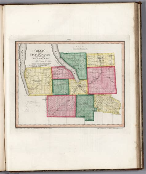 Map Of The County Of Tompkins Burr David H 1803 1875 Free