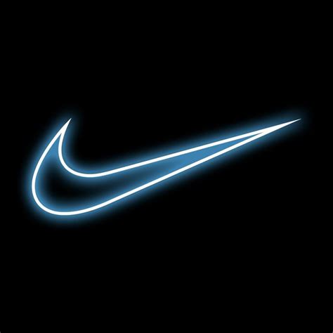 Blue Neon Nike Logo Icon Nike Neon Nike Logo Wallpapers Nike