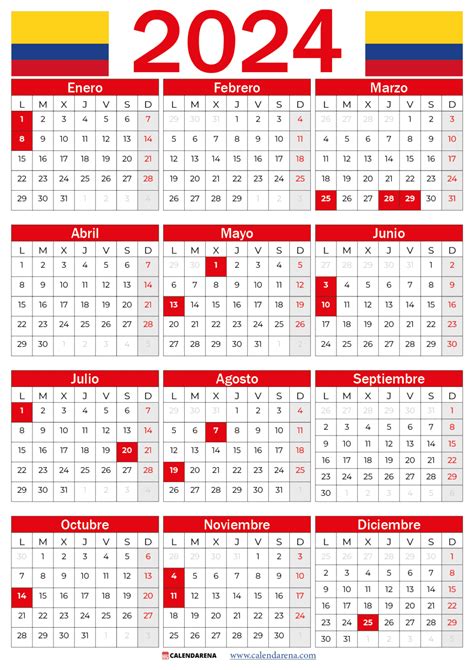 Calendario Con Festivos En Colombia Nadya Adelheid