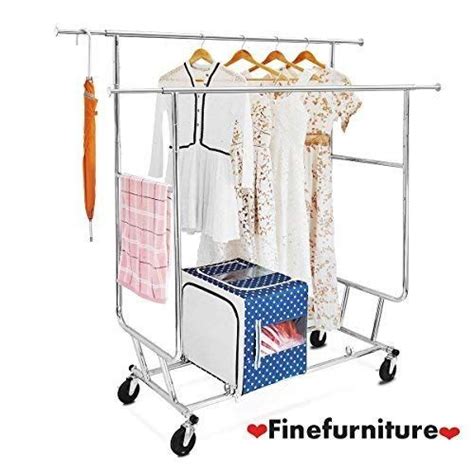 Check spelling or type a new query. Double Rail Garment Rack with Adjustable Extendable Rails ...