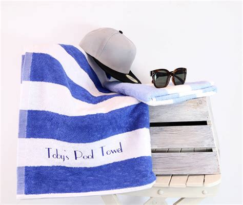 Personalised Pool Towel By Duncan Stewart