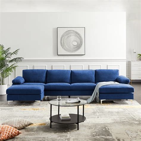 Veryke Modern L Shaped Convertible Sectional Sofa Beds