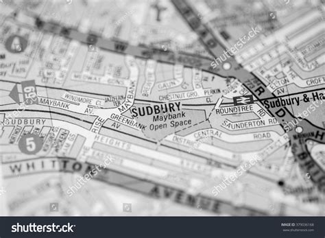 Sudbury London Uk Map Stock Photo 379036168 Shutterstock