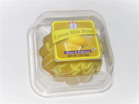 Cafe Valley Bakery Lemon Mini Bundt Cake packaged | Mini bundt cakes