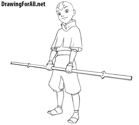 How To Draw Avatar Aang Drawingforall Net