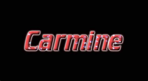 Carmine Flaming Text
