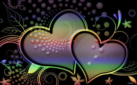 Colorful Hearts Wallpaper 64 Pictures