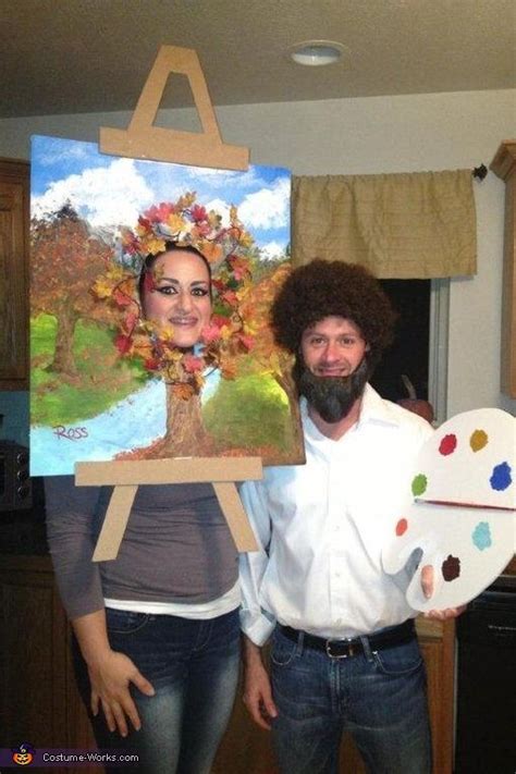 bob ross and his happy little tree halloween costume contest at costume tree